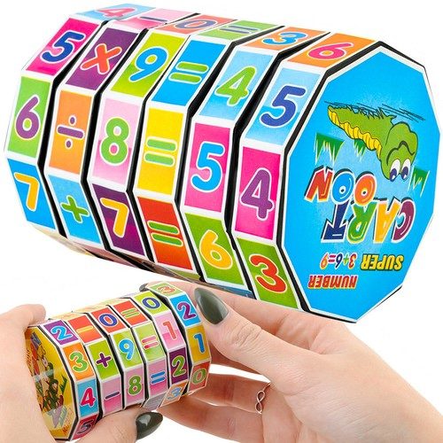 Matematikai játék, oktatójáték, tanulást segítő henger